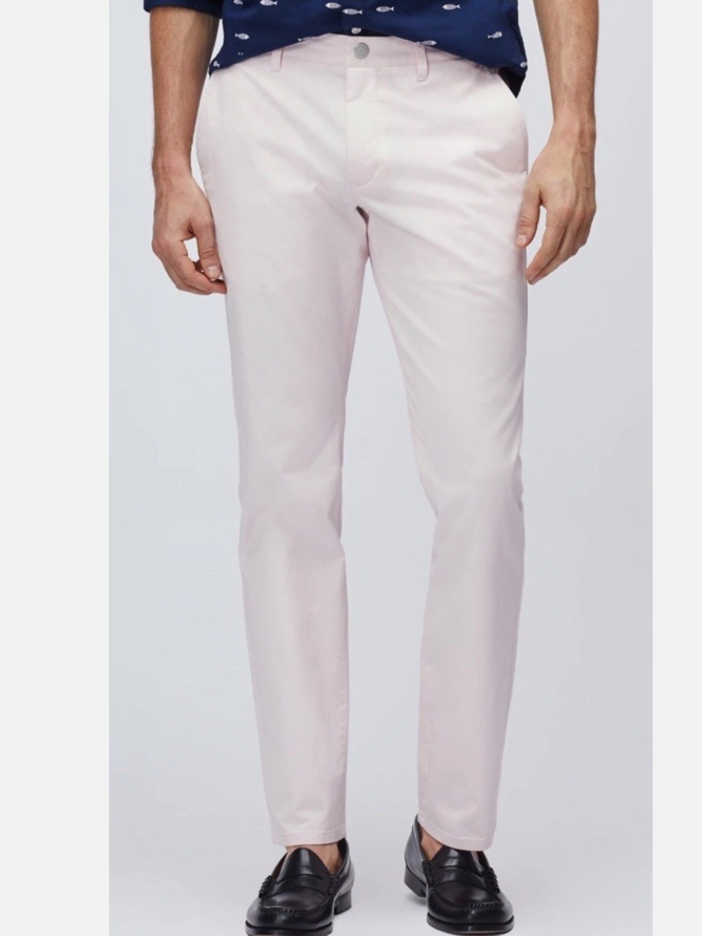 NWT BONOBOS MEN'S STRETCH WASHED SLIM CHINOS 34X32 PINK CADILLAC MINT Preppy Gol